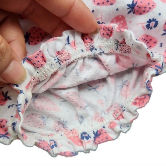 Baby Gap Pull-on Shorts Pink and White 100% Organic Cotton Size 6 - 12 Months - Picture 6 of 9